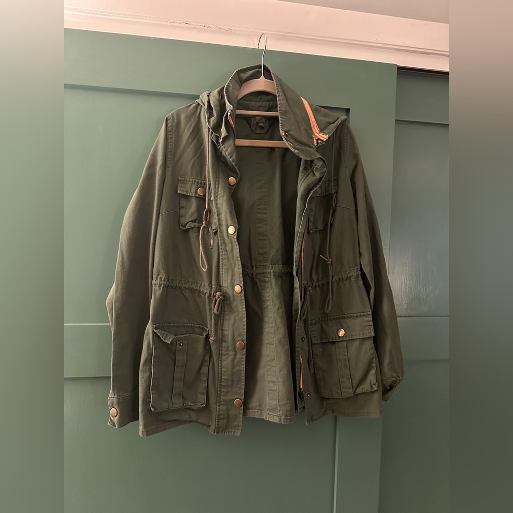 Market & Spruce green utility jacket